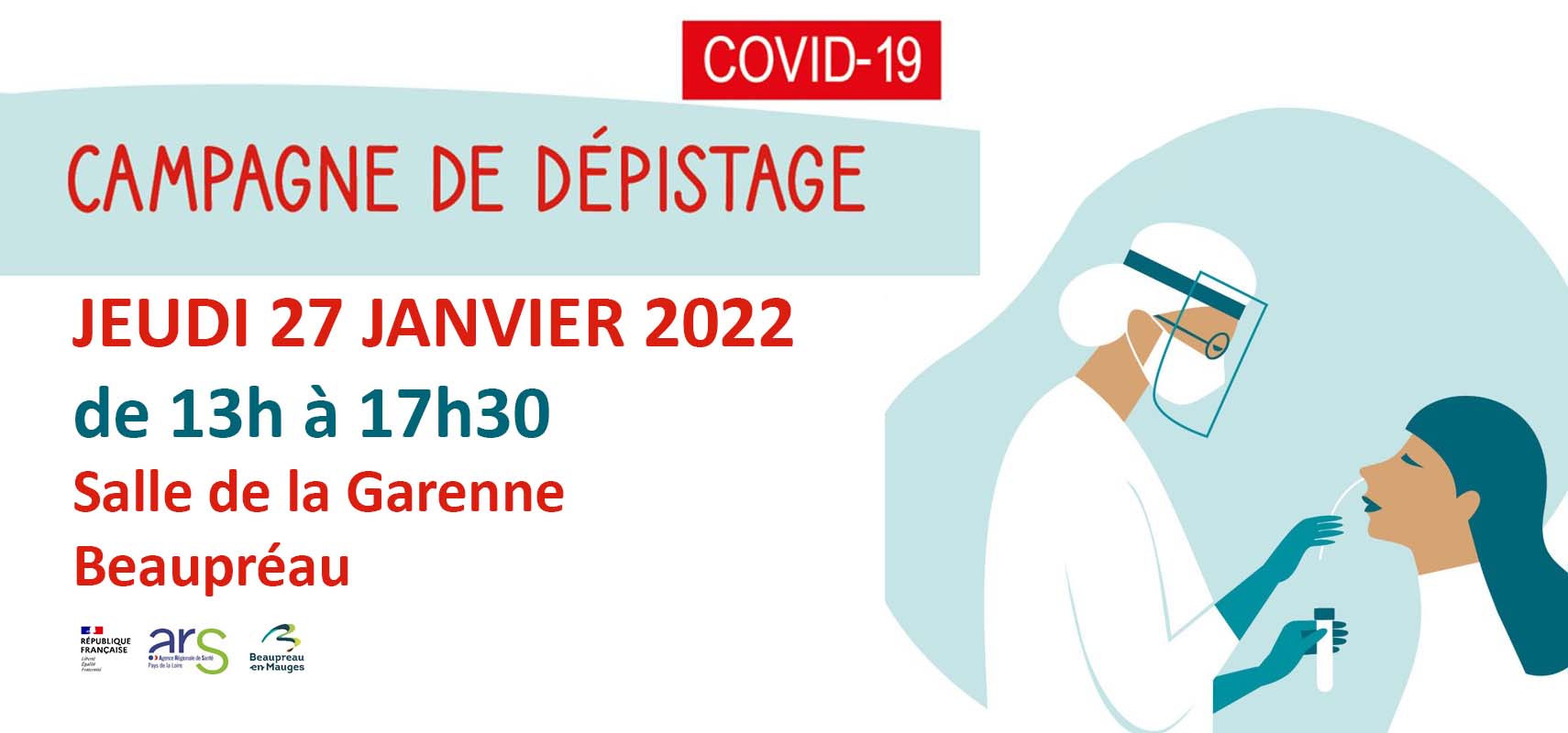 COVID-19 : Campagne de dépistage à Beaupréau
